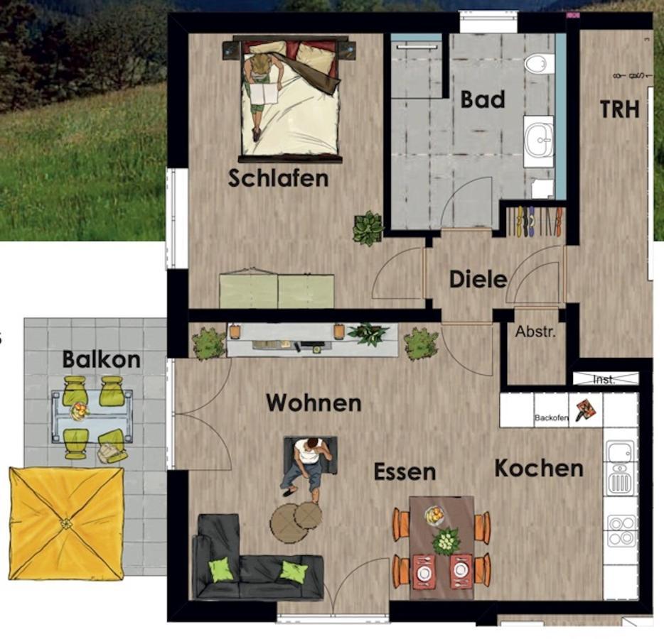 Rehkitz Apartamento Baiersbronn Exterior foto